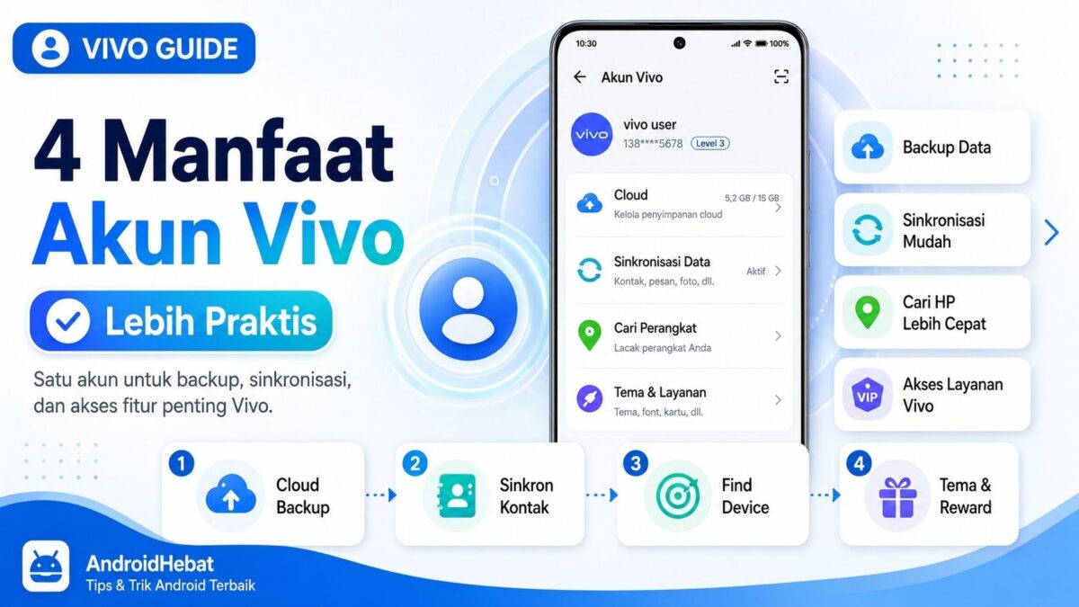 Manfaat akun Vivo dan fungsi Vivo Cloud untuk backup data