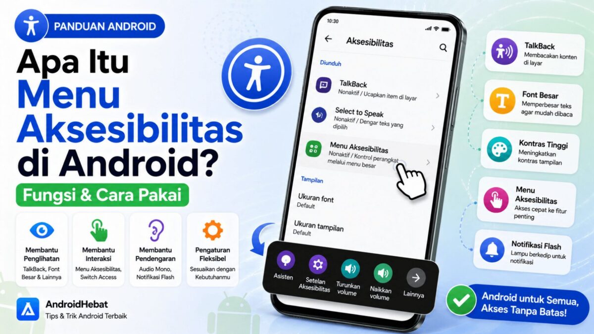 apa manfaat menu aksesibilitas di android