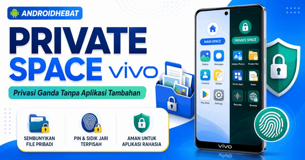 Cara mengaktifkan Private Space atau ruang kedua di HP Vivo