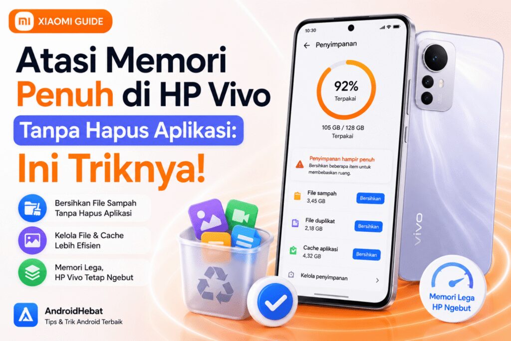 Cara mengatasi memori HP Vivo penuh padahal aplikasi sedikit