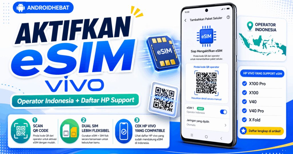 Daftar HP Vivo yang bisa dan support eSIM di Indonesia 2026