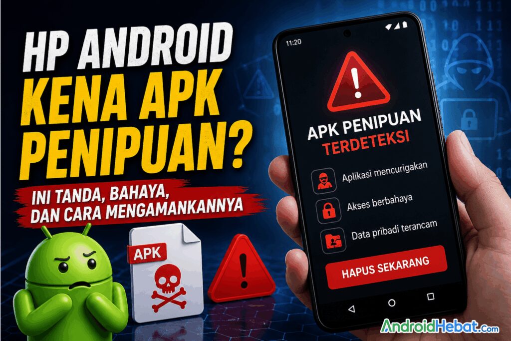 cara menghapus file APK Penipuan