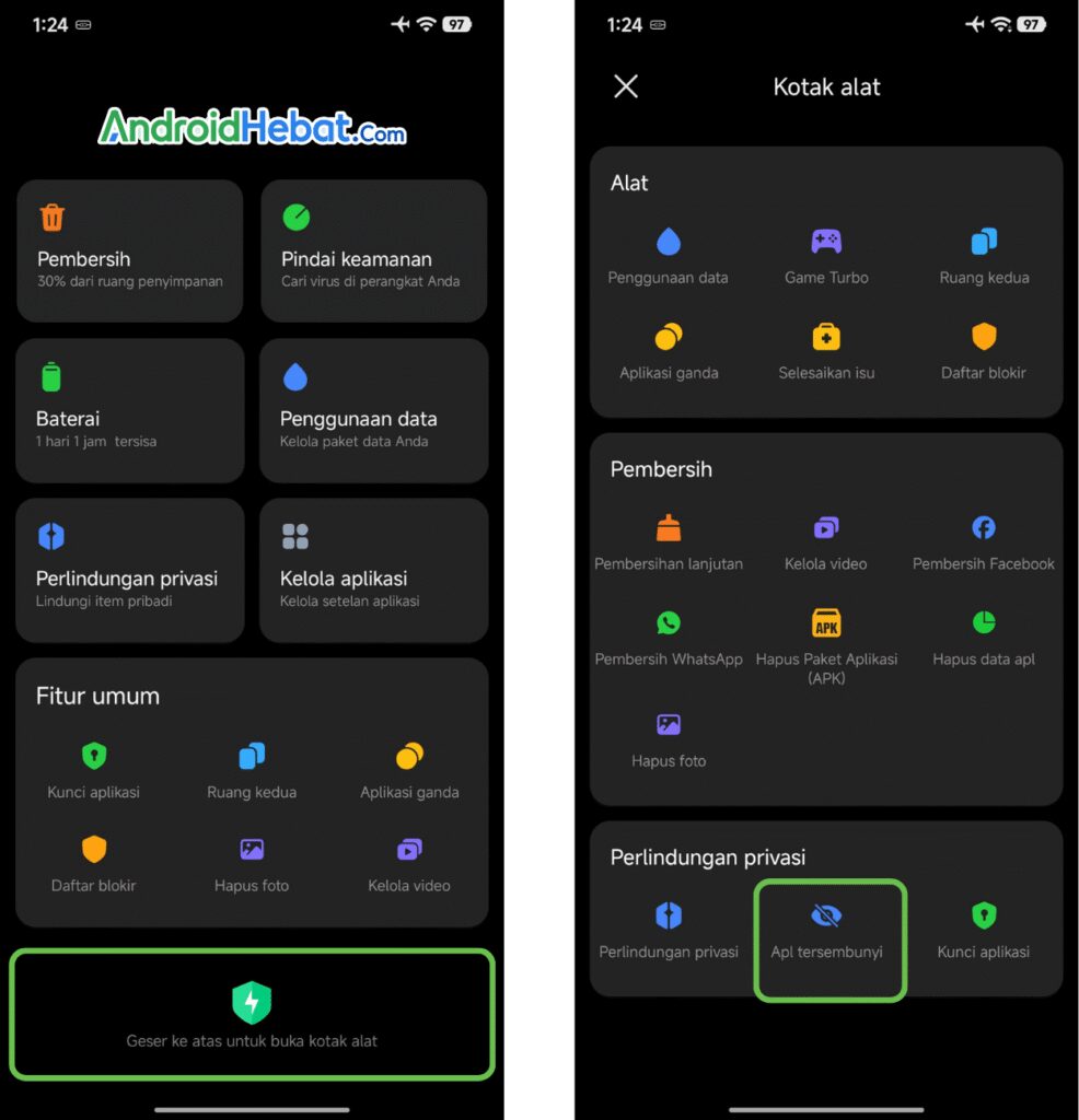 Cara Sembunyikan aplikasi di Xiaomi terbaru