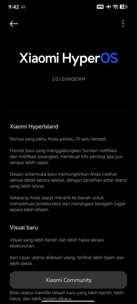 cara cek update hyperOS Xiaomi