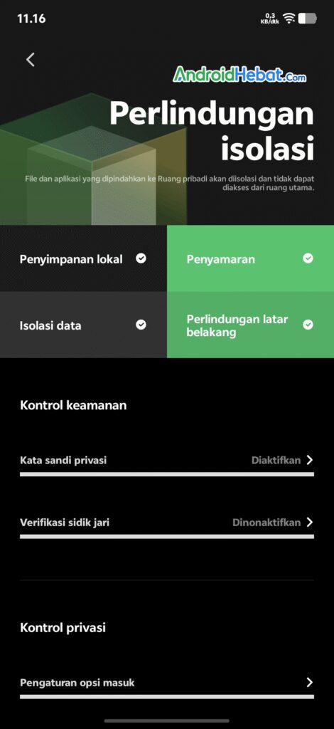 Aktifkan Ruang Kedua Vivo