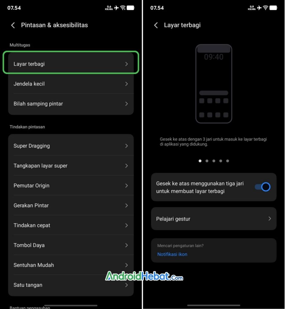 cara membuat 2 layar di Vivo