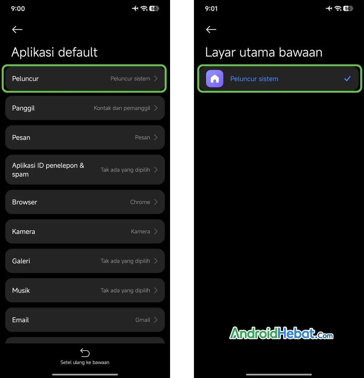 Layar utama Android berubah setelah menginstal aplikasi asing