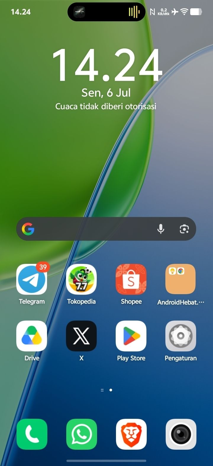 Tampilan Jendela Origin Vivo