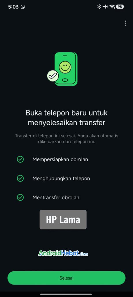 transfer obrolan wa dari vivo ke xiaomi-7