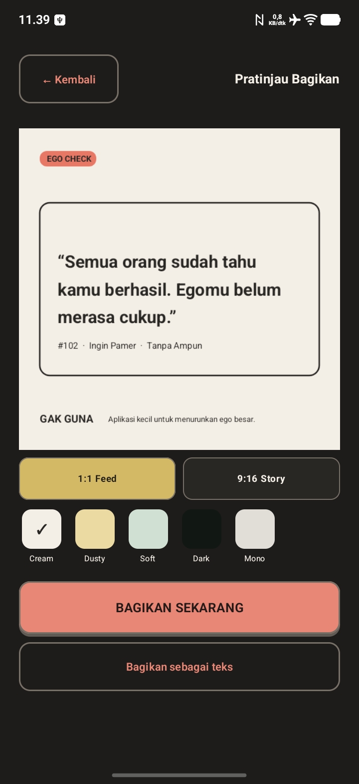 kutipan lucu di aplikasi Gak Guna untuk hiburan ringan