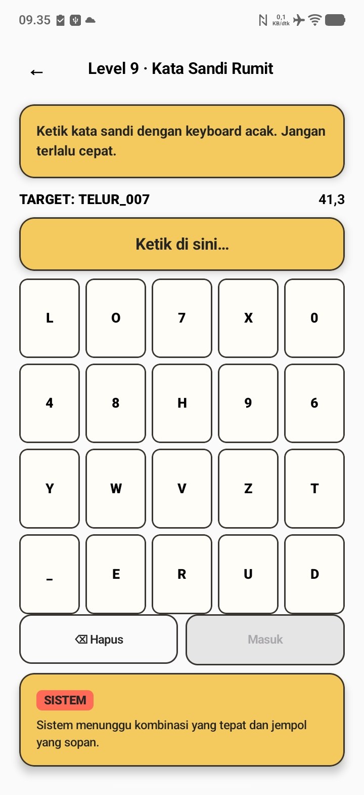 tantangan game Gak SABAR yang menguji kesabaran pemain